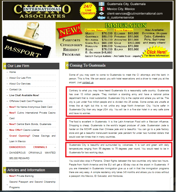 Coming to Guatemala Cutino International Red que Engaña Migrantes Alerta - Igor Bitkov