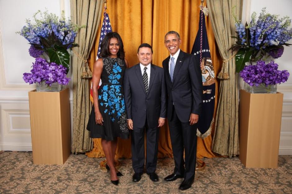 Raul Morales con Barack y Michelle Obama